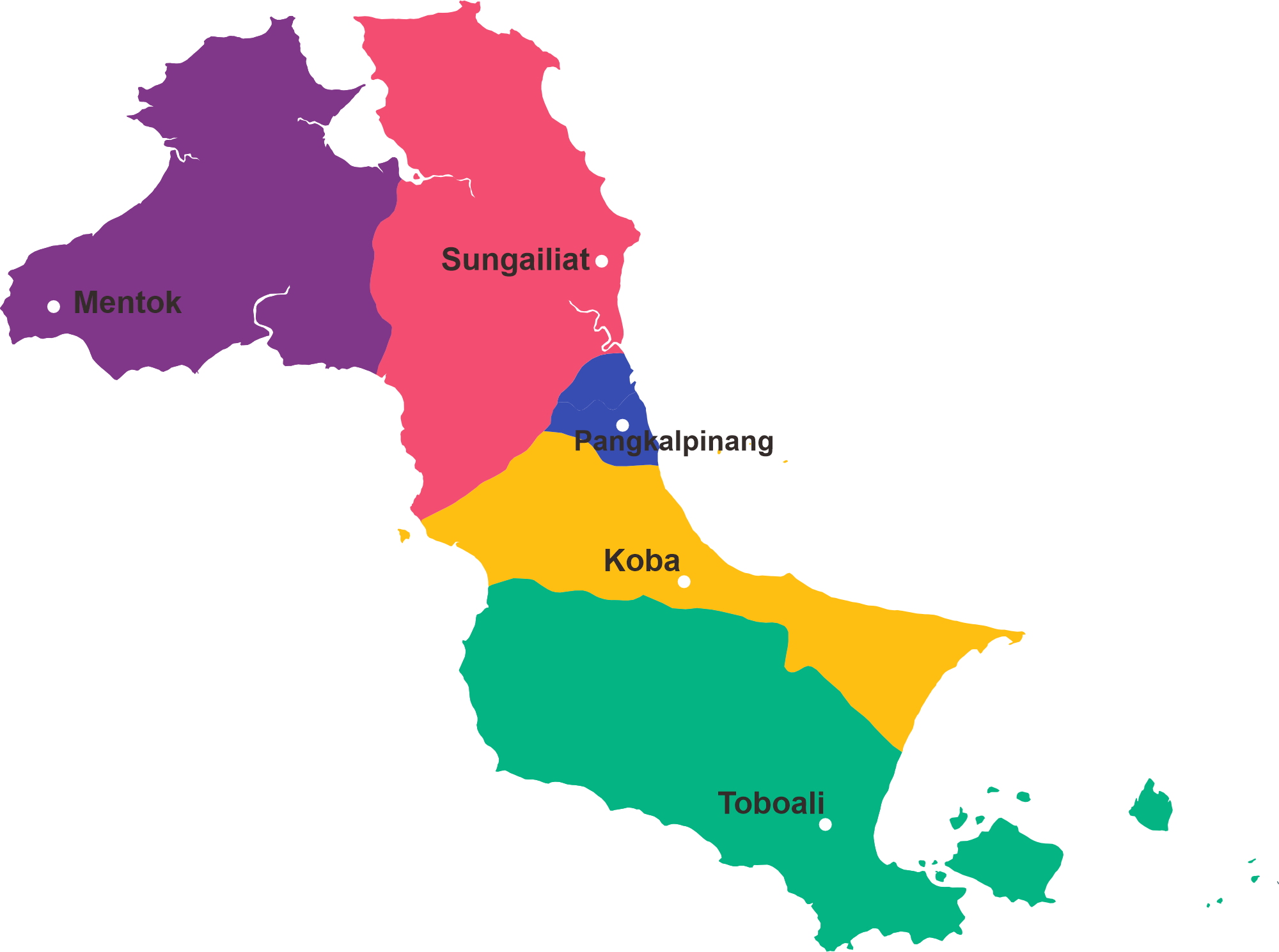 Peta Wilayah Pulau Bangka